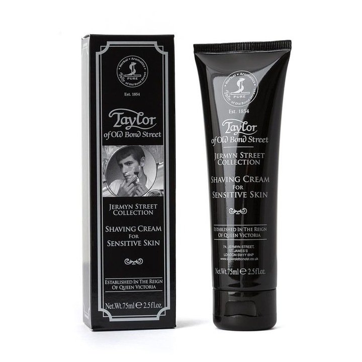 Crema de ras pentru piele sensibila Taylor of Old Bond Street Jermyn Street Collection Tube 75ml