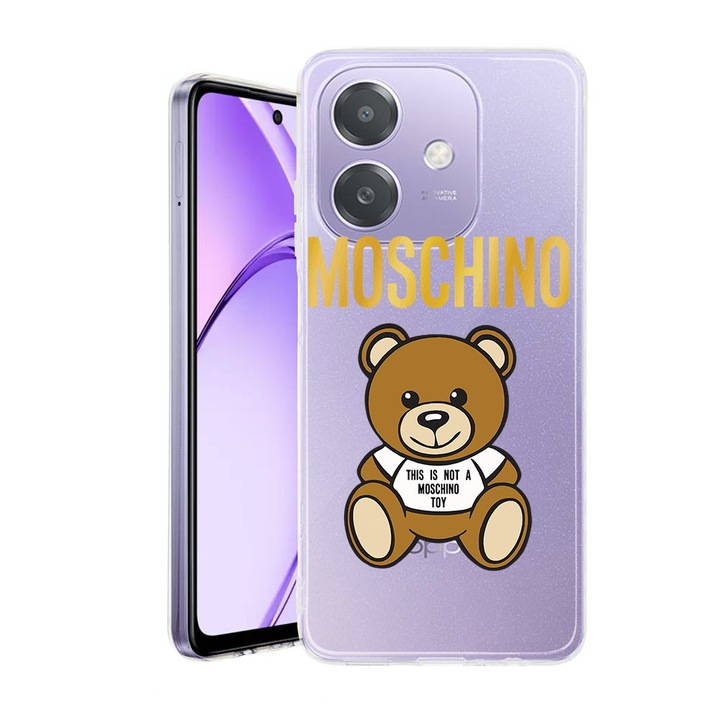 Husa pentru OPPO A40 / A40M, BestCase® Clear Silicon 2MM, It's Not a Moschino Bear, Antisoc, Protectie camera si ecran, 1938403 T 880
