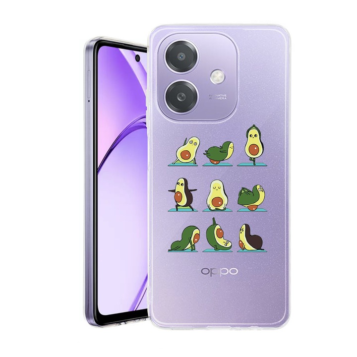 Husa pentru OPPO A40 / A40M, BestCase® Clear Silicon 2MM, Avocado Yoga, Antisoc, Protectie camera si ecran, 1938403 T 752