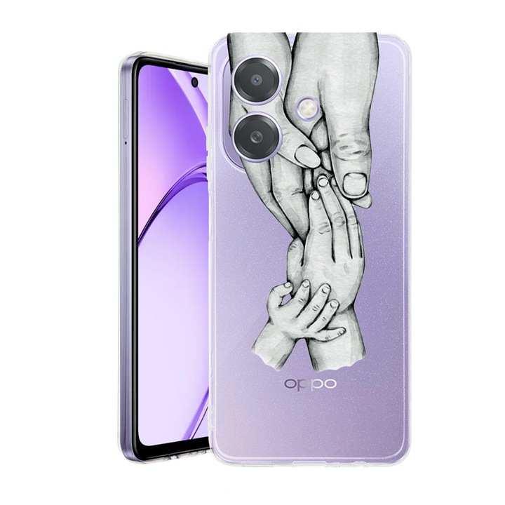 Husa pentru OPPO A40 / A40M, BestCase® Clear Silicon 2MM, Family, Antisoc, Protectie camera si ecran, 1938403 T 959