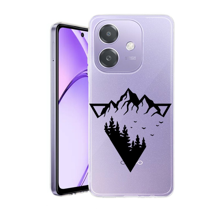 Husa pentru OPPO A40 / A40M, BestCase® Clear Silicon 2MM, Camping Forest, Antisoc, Protectie camera si ecran, 1938403 T 1648