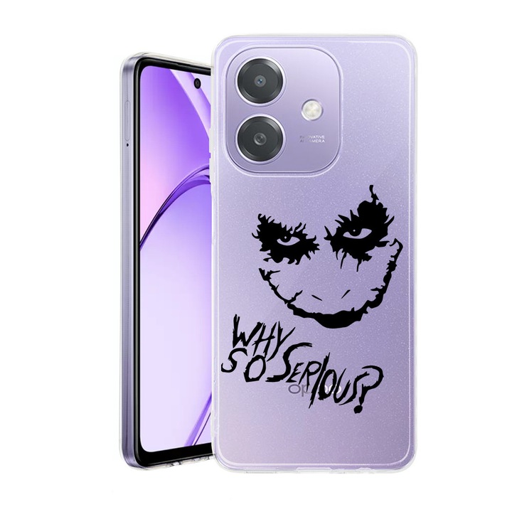 Husa pentru OPPO A40 / A40M, BestCase® Clear Silicon 2MM, Why So Seriuos?, Antisoc, Protectie camera si ecran, 1938403 T 1644