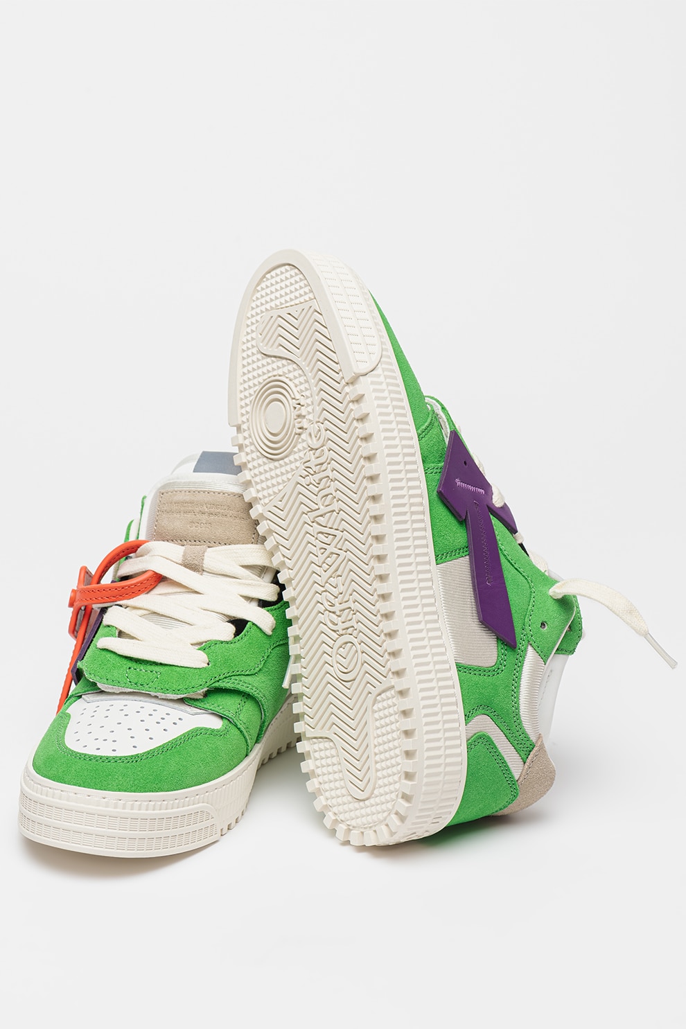 OFF-WHITE, Pantofi sport cu detalii de piele intoarsa Floating