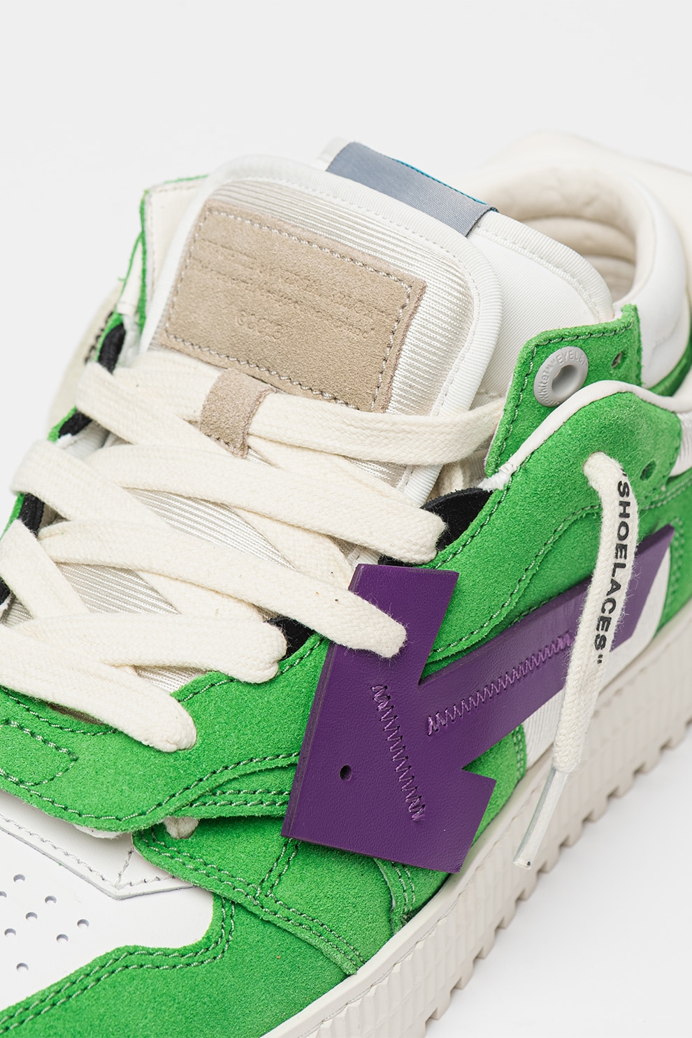 OFF-WHITE, Pantofi sport cu detalii de piele intoarsa Floating