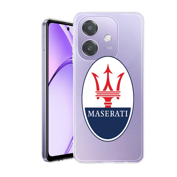 Husa pentru OPPO A40 / A40M, BestCase® Clear Silicon 2MM, Maserati, Antisoc, Protectie camera si ecran, 1938403 T 1768