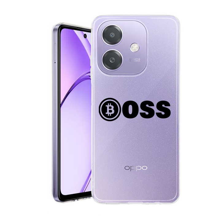 Husa pentru OPPO A40 / A40M, BestCase® Clear Silicon 2MM, Bitcoin Boss, Antisoc, Protectie camera si ecran, 1938403 T 1597