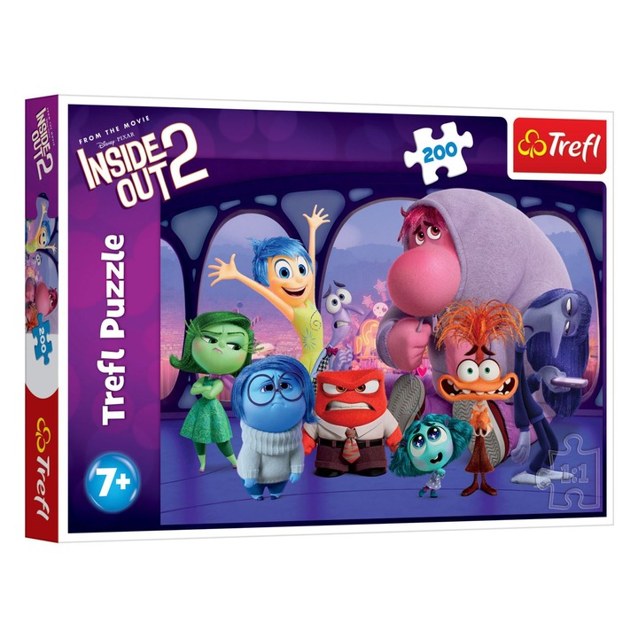 Пъзел Inside Out (200 части) - Trefl, Класически, 260 части, Хартия, 48x34 см, Многоцветен