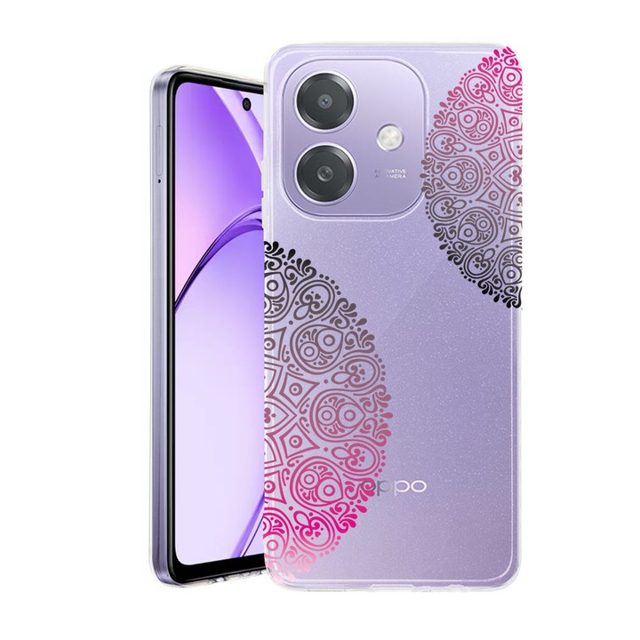 Husa pentru OPPO A40 / A40M, BestCase® Clear Silicon 2MM, Lace, Antisoc, Protectie camera si ecran, 1938403 T 92