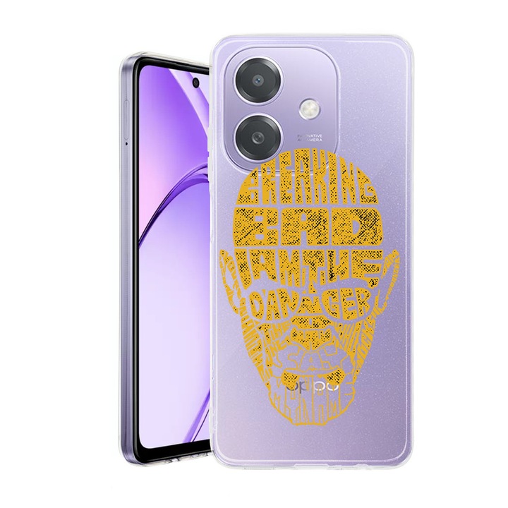 Husa pentru OPPO A40 / A40M, BestCase® Clear Silicon 2MM, Calligraphy Braking Bad, Antisoc, Protectie camera si ecran, 1938403 T 1516