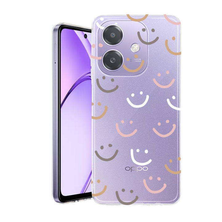 Husa pentru OPPO A40 / A40M, BestCase® Clear Silicon 2MM, Smile Please, Antisoc, Protectie camera si ecran, 1938403 T 985