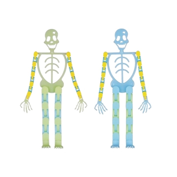Set jucarii educative, schelet uman versatil luminos, 2 piese, plastic, creativitate