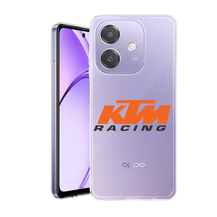 Husa pentru OPPO A40 / A40M, BestCase® Clear Silicon 2MM, KTM Racing, Antisoc, Protectie camera si ecran, 1938403 T 1735