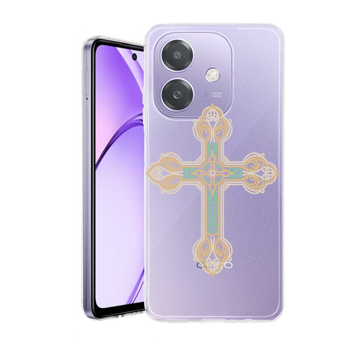Husa pentru OPPO A40 / A40M, BestCase® Clear Silicon 2MM, Cross, Antisoc, Protectie camera si ecran, 1938403 T 1790