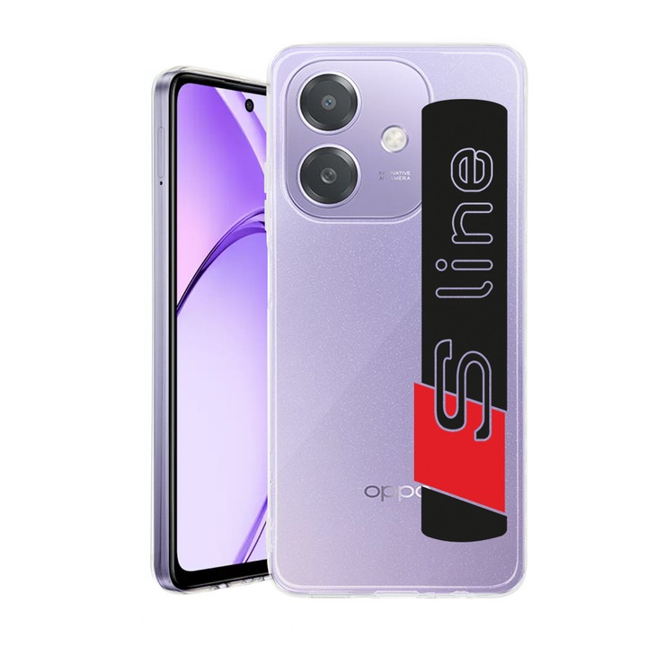 Husa pentru OPPO A40 / A40M, BestCase® Clear Silicon 2MM, Audi S Line, Antisoc, Protectie camera si ecran, 1938403 T 1757