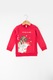 Undercolors of Benetton, Pijama cu maneci lungi si imprimeu fosforescent, Rosu/ Gri, 11-12Y Standard