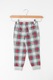 Undercolors of Benetton, Pijama cu maneci lungi si imprimeu fosforescent, Rosu/ Gri, 11-12Y Standard