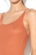 Undercolors of Benetton, Body cu striatii cu bretele ajustabile, oranj stins, L
