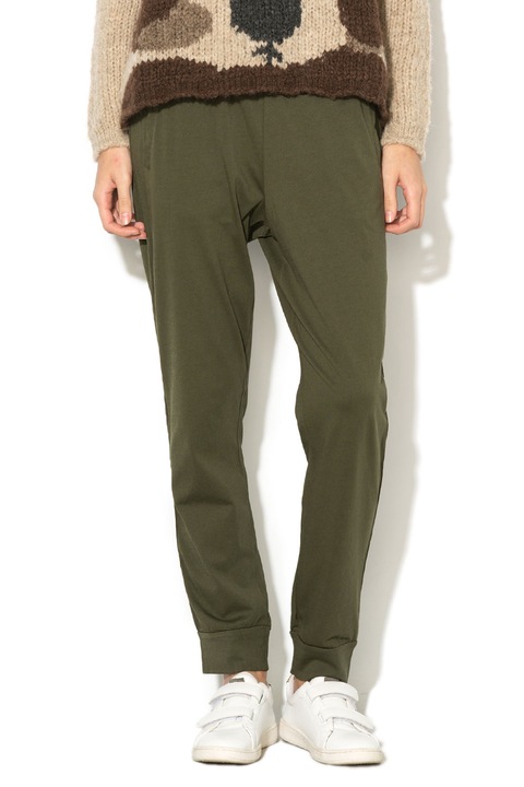 Undercolors of Benetton, Pantaloni de casa cu talie elastica, Verde inchis, M