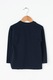 Zee Lane Kids, Bluza cu maneci lungi si imprimeu, Bleumarin inchis, 122 CM Standard