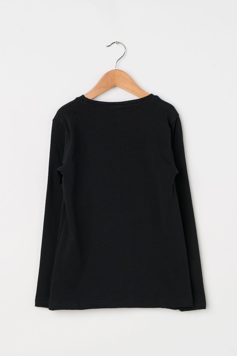 Zee Lane Kids, Bluza cu imprimeu text, Negru, 140 CM Standard
