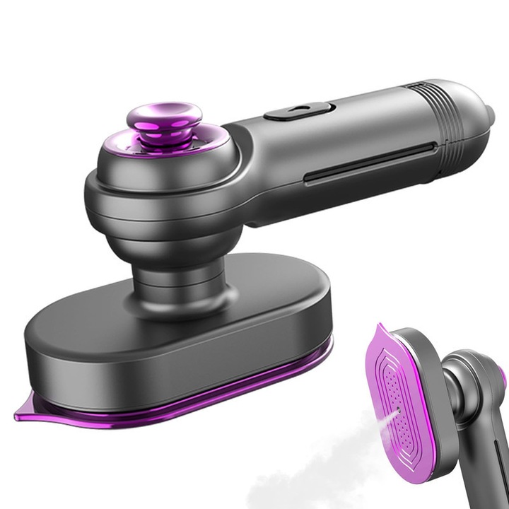 Мини преносима ютия, Въртене на 90°, Бързо нагряване, Размери 20x9 см