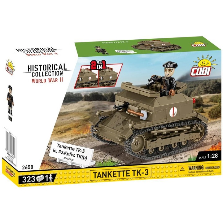 Конструктор Cobi Tankette TK-3, 323 части