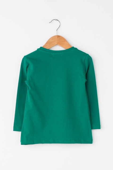 Zee Lane Kids, Bluza cu decolteu rotund, Verde, 122 CM Standard