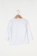 Zee Lane Kids, Bluza cu decolteu rotund, Alb, 122 CM Standard