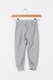 Zee Lane Kids, Pantaloni jogger cu imprimeu text, Gri melange, 116 CM Standard