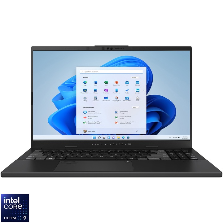 ASUS Vivobook Pro 15 OLED laptop Intel® Core™ Ultra 9 285H processzorral (akár 5,4 GHz), 15,6", 3K, OLED, 120Hz, 24 GB DDR5 RAM, 1 TB SSD, NVIDIA® GeForce RTX™ 4050 6 GB GDDR6, Windows 11 Pro, Earl Gray
