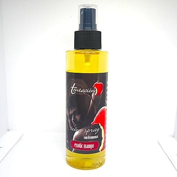Odorizant de Camera cu Feromoni, Comando Intimate, pentru cresterea Apetitului Sexual, efect Stimulator si Excitant, Aroma de Mango, Capacitate 150 ML
