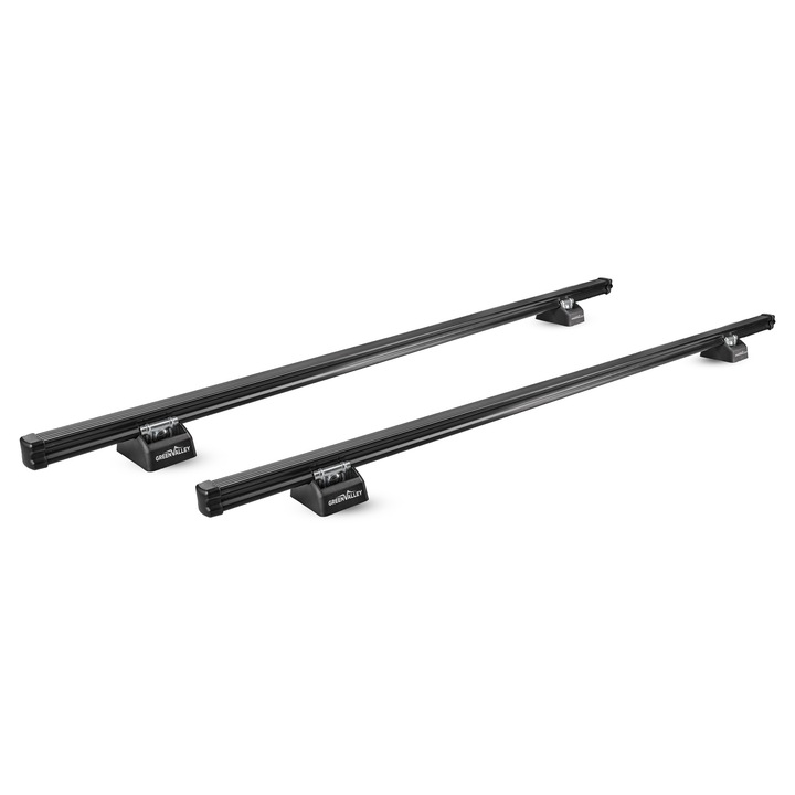 Bare transversale Green Valley Pro 4 Standard Otel pentru VOLKSWAGEN Transporter Van T6 2015-prezent, cu prindere in puncte fixe