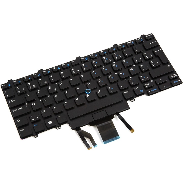 Премиум клавиатура за лаптоп, съвместима с DELL LATITUDE E7450 E5450 7350 3340 E7450 E5450 E7450 7490 7480 5480 5470 E7470 3350 E7470 E5470 3340 осветена двойно насочваща Великобритания