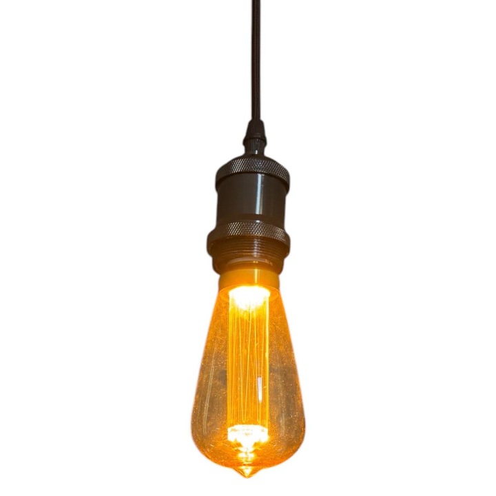 Bec Decorativ LED Vintage, 3W, E27, Lumina Calda 1800-2000K, 15cm x 7cm, AVI-4824