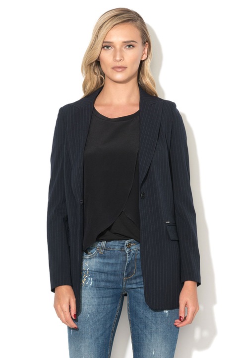 Liu Jo, Sacou cu model in dungi, Bleumarin inchis, 46