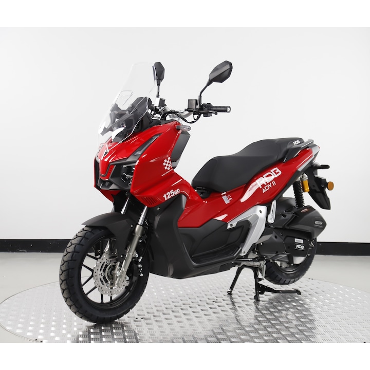 Scuter benzina RDB ADV II, Euro 5+, 125cc, 4 timpi, Rosu + CIV inclus