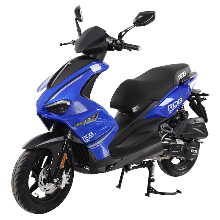 Scuter benzina RDB ROCKET II, Euro 5+, 125cc, 4 timpi, Albastru + CIV inclus