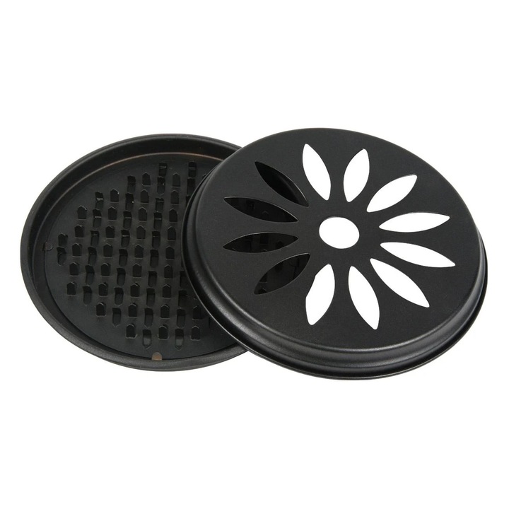 Стойка за спирала против комари CARODIS, Metallic, Matt Black, 15x2cm