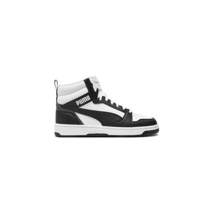 Pantofi sport barbati Puma, 303895594, Piele ecologica, Alb, Alb