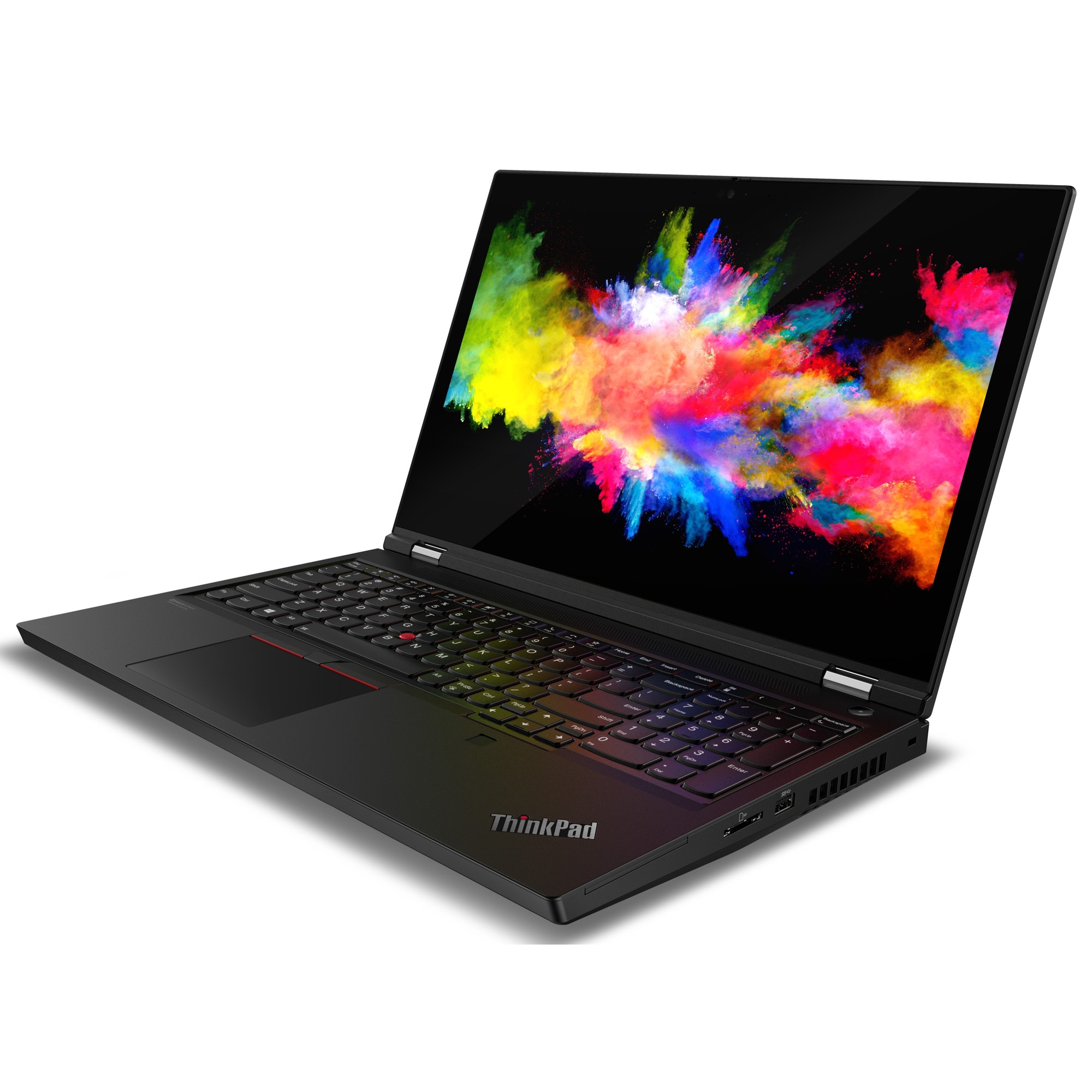 Laptop Lenovo ThinkPad P15 Gen 1 (Intel), 15.6" FHD IPS, Intel Core I7-10750H, 64GB DDR4, 512 GB SSD m2 PCIe, NVIDIA Quadro T1000 4GB GDDR6, Windows 10 Pro, Black