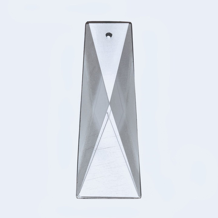 SCHÖLER CRYSTAL® kristálycsillár medál, ferde kő 1 lyukkal, átlátszó 51x18mm ORION