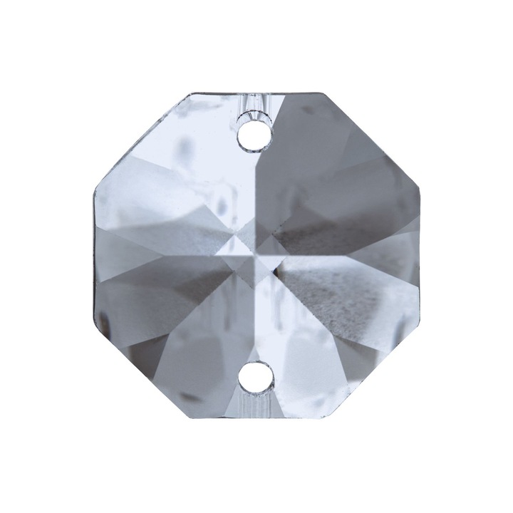 Kristálycsillár medál, SCHOLER Swarovski® kristály nyolcszög, 16mm, 2 lyuk, átlátszó ORION