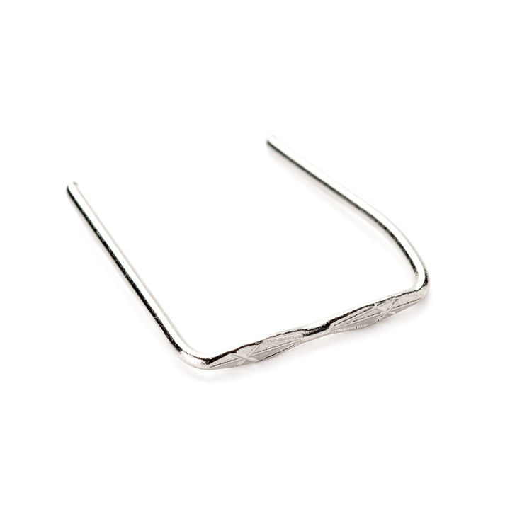 Clip cu aspect de panglica, 14 mm, crom ORION