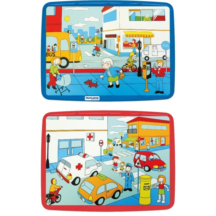 Puzzle Codul rutier Miniland 56 piese