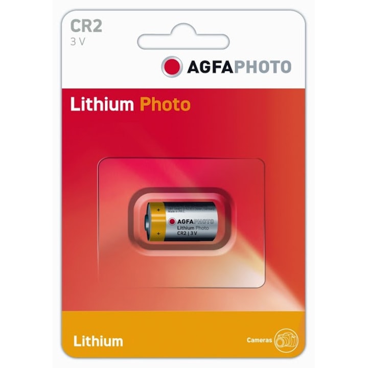 Akkumulátor AGFA lithium, PHOTO, 3V, CR2