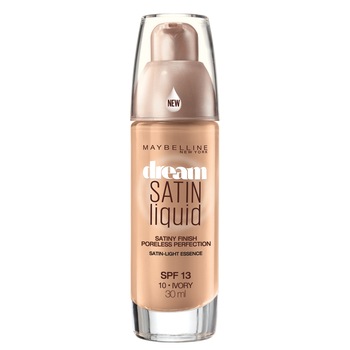Fond de ten Maybelline New York Dream Satin 010 Ivory SPF 13, 30 ml Fond de ten Maybelline New York Dream Satin 010 Ivory SPF 13, 30 ml