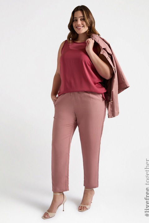 FIORELLA RUBINO, Bluza fara maneci, Rosu