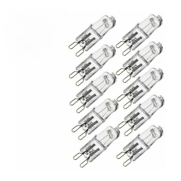 Халогенни крушки G9, TNEAYWHE, 40W, топла светлина, комплект от 10 броя