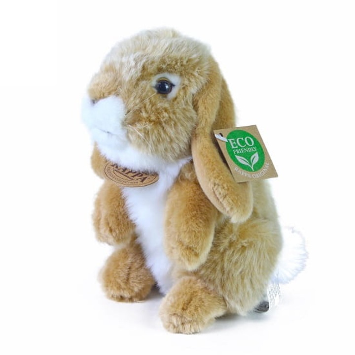 Плюшена играчка, Rappa, бежово зайче, 18 см, екологична