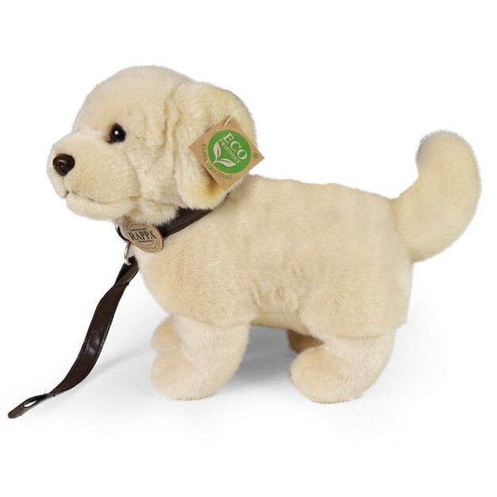 Jucarie de plus, Rappa Eco Friendly, caine Golden Retriever, bej, 25 cm